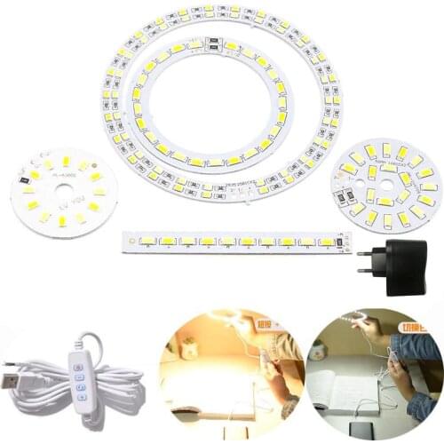 DC 5V Dimmable LED Light Beads board chip 10W 30W Surface night Light Source SMD 5730 DIY Tricolor Adjustable Bulb White Warm s1