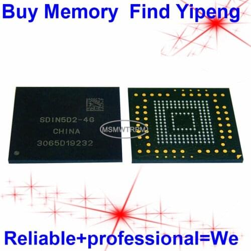 SDIN5D2-4G BGA153Ball EMMC 4GB Mobilephone Memory New original and Second-hand Soldered Balls Tested OK
