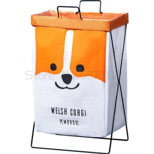 Lovely cloth dirty clothes basket household clothes toys storage basket artifact toilet large folding laundry basket