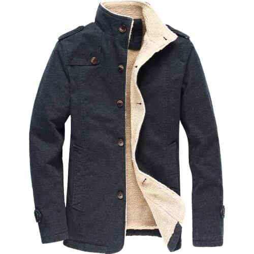 Nice Winter Warm Bomber Jacket Men Long Parkas Casual Fleece Coat Military Jacket Male Pilot Jacket Overcoat Plus Size 5XL 6XL