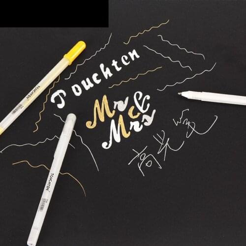 3/20Pcs Waterproof Gold Silver White Paint Highlighter Marker Pen Sketch Drawing Painting Art Markers Ceramics Fine Liner Pen