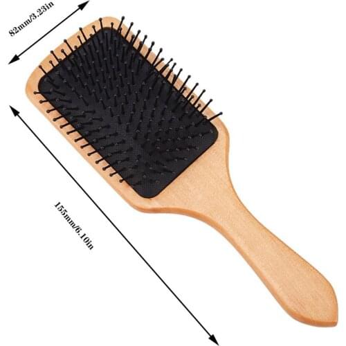 Larch Detangling Massage Brush Hairbrush Comb Air Cushion Airbag Comb Hair Styling Tools Head Hair Massage Care