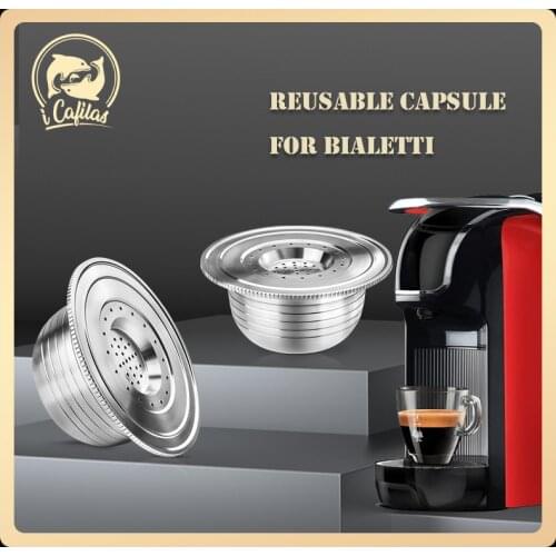Reusable Coffee Capsule Stainless Steel Refillable Filter For Bialetti Coffee Machine Brikka Espresso Cup