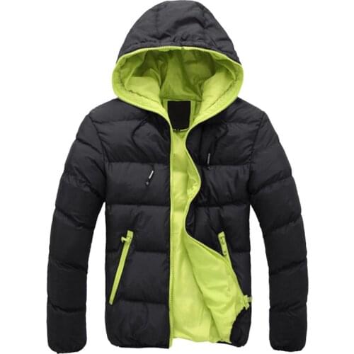Mens Parka Hooded Men Clothes Parkas Mens 2019 Clothes Coats Fot Male Cotton Mens Winter JacketWindproof and Warm