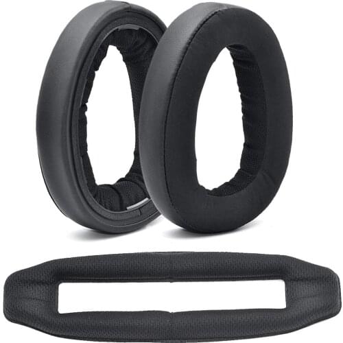 1 pair of replacement foam headband ear cushion earmuffs sponge cover for Sennheiser GSP 600 GSP600 headphone repair parts