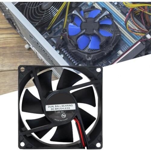 Cooling Fan Mute Fast Heat Dissipation Plastic DC Multi-purpose Radiator Fan for Computer