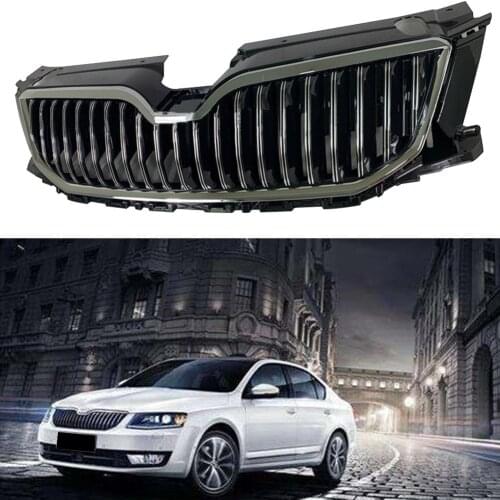 Car Front Racing Bumper Grille Upper Grill For Skoda Octavia 2015 2016 2017