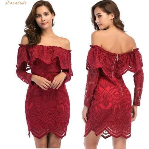 Летние платья с открытыми плечами Skoonlado China At AliExpress