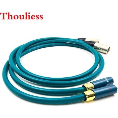 Thouliess Pair ortfon RCA Male to 3pin XLR Male Balacned Audio Cable XLR to RCA Interconnect Cable with CARDAS CROSS USA-Cable