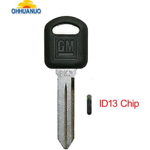 Transponder PK3 Key Ignition Uncut Blade with id13 chip For GM For Chevy For Buick Mini Van
