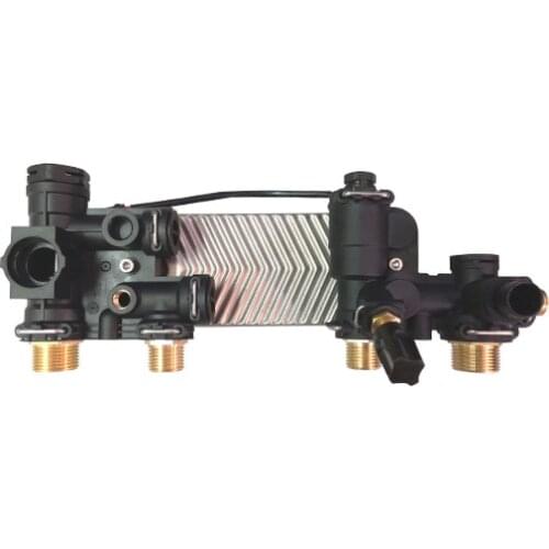 Vertical plug-in back plug-in board water exchanger copper for Wall-mounted furnace floor heating boiler plate water exchanger