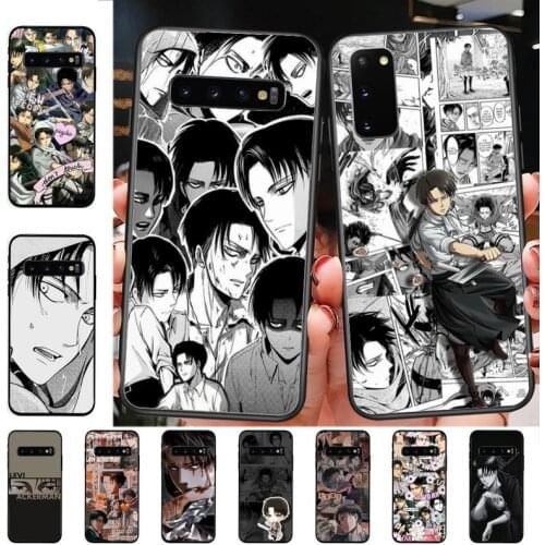 Yinuoda Levi Ackerman Print Phone Case for Samsung S 4 6 7 5 8 9 10 20 plus lite edge S10 5G