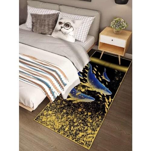 Zeegle Bedroom bedside carpet Living Mat Home Decoration Modern Style Non-Slip Soft Rug Children Bedroom Memory Foam Foot Mat
