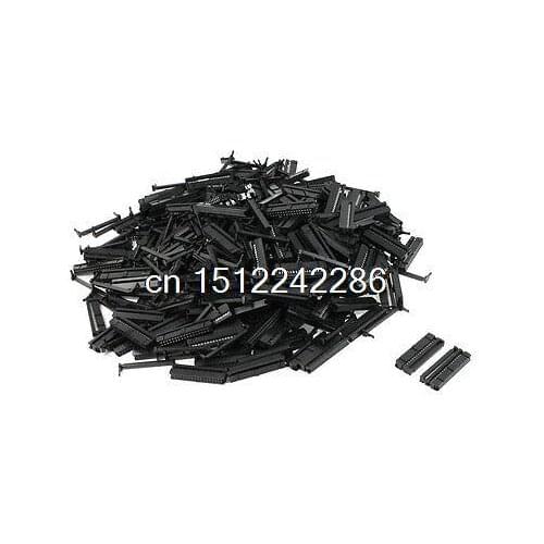 200 Pcs FC1-34P Flat Ribbon Cable 2 Row 34 Pin IDC Socket Connector Black