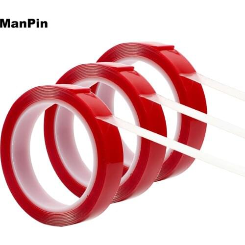 3m Acrylic Tape Double Side Adhesive Transparent Sticker No Traces For Home DIY Work LED Strip Car Auto Interior Wall Photoes