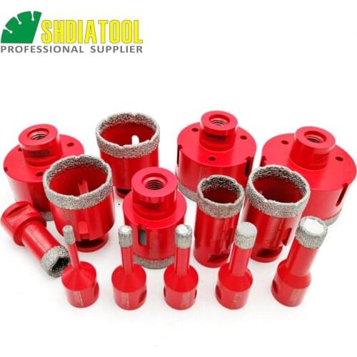 SHDIATOOL 1pc Vacuum Brazed Diamond Drilling Core Bits M14 Connection porcelain tile Drill Bits marble stone masonry Hole Saw