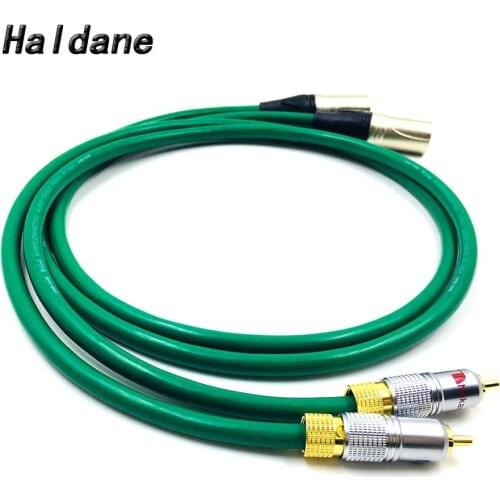 Haldane Pair Type-Nakamichi RCA to XLR Balacned Audio Cable RCA Male to XLR Male Interconnect Cable with MCINTOSH USA-Cable