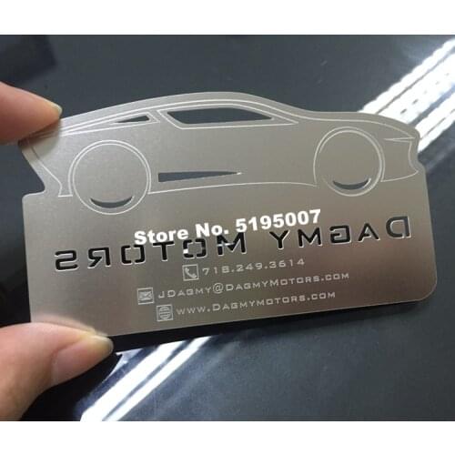 Free design customized stainless steel metal visiting card for souvenir metal business card