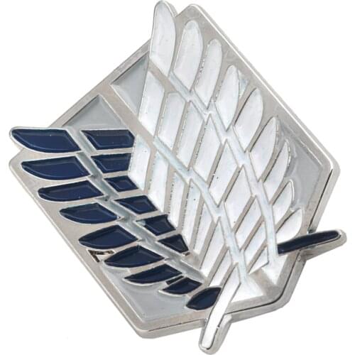 RJ Fashion Investigation Corps Alan Wings of Freedom Brooches Pin Attack on Titan badge Brooch Pins For Men Fans Gifts