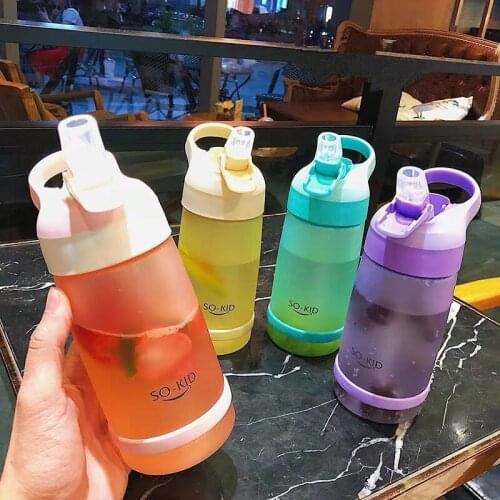 New Kids Water Sippy Cup Creative Cartoon Baby Feeding Cups with Straws Leakproof Water Bottles Outdoor Portable Childrens Cups