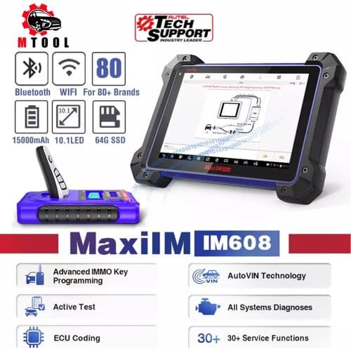 Autel MaxiIM IM608 Diagnostic Tool ALL Key Lost Programmer IMMO Programming ECU Coding Key Programming ECU Programming PK IM508