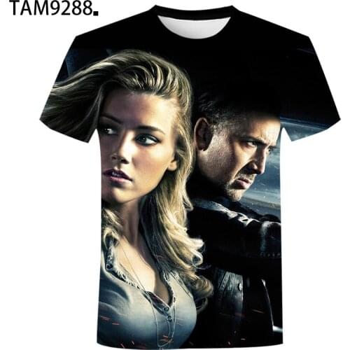 Nicolas Cage Mens And Womens T-Shirt Neutral 3D Printing Personality Fashion Trend Hip-Hop Clothing O-Neck T-Shirt Factory dir