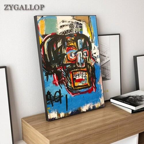 Graffiti Art Canvas Painting Posters And Prints Modern Artist Jean Michel Artwork Print Abstract Decorative Pictures Home Decor