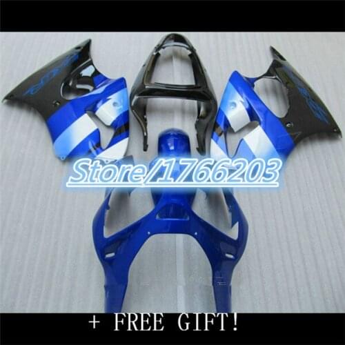 Injection Fit For KAWASAKI blue Ninja ZX6R 00 01 02 ZX6R 2000 2001 2002 ZX6R 2000-2002 ABS Fairing Plastic Bodywork Set Ning