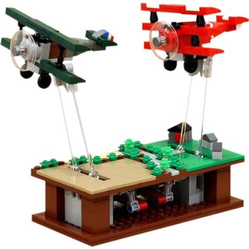 Mini Airplane Building Blocks Pursuit of Flight Airplane Blocks Model Aircraft Planes DIY Figures Bricks MOC-35702 Toys Children