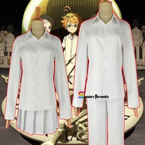 The Promised Neverland Cosplay Costume Anime Yakusoku no Neverland Emma Norman Ray Cosplay Costume Women Men School Uniforms