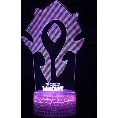 Creative Table Lamp Gift Movie Logo Series Colorful 3D Night Lamp Remote Control Touch