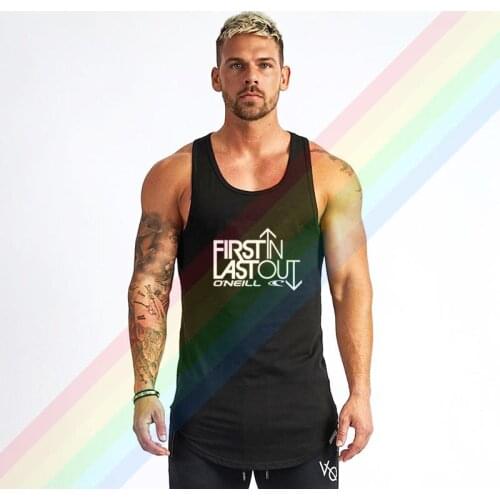 ONeil 2021 Hot Sale Pure White Logo Comfortable Bodybuilding Tank Tops For Men Summer Gym Clothing Customized Vest Shirts