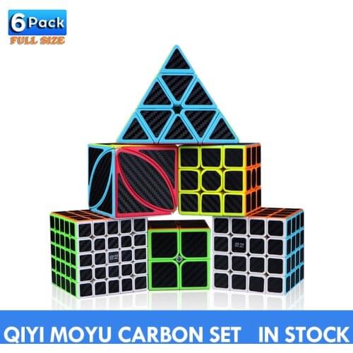 Magic Cube QIYI ms 2x2 3x3x3 4x4x4 5x5x5 Cubo Magico Kit Pack Professional Cubing Skewb Ghost Puzzles Stickerless Antistress