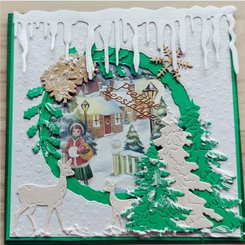 Icicle winter decoration Metal Die Cutting For Household DIY Scrapbooking Photo Album Decorative Embossing Folder Paper Cards