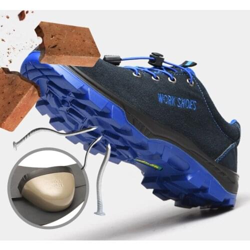 ZEEKSON All-match Trendy Mens Shoes Fashion Sports Couple Shoes Outdoor Leisure Hiking Shoes Workers Anti-smashing Safety Shoes