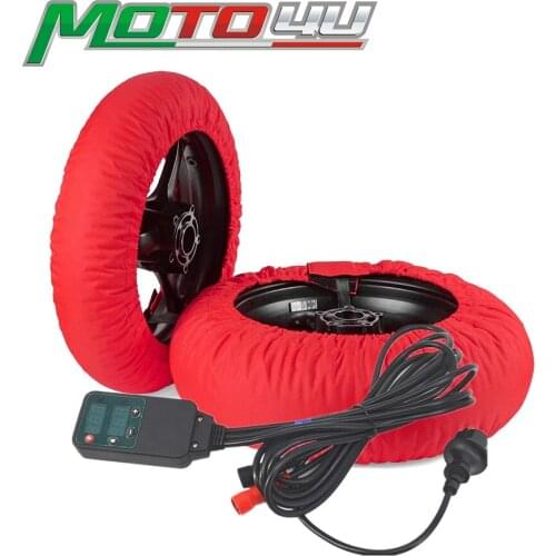 10' / 12' SCOOTER Tire Warmer Digital Motorcycle Tyre Warmer Racing Tyre heating protection Front & Rear 1 Pair Electric blanket