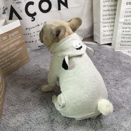 Autumn Winter Cotton Pet Dog Clothes for Small Dogs French Bulldog Pig Shape Jumpsuit Pug Costume Chihuahua Apparel S-2XL