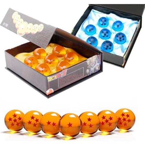 7 Stars Crystal Ball Dragon Ball All Size 3.5-7.6 cm Resin Sphere Model Christmas Kid Children Present Ornament Gift Accessories