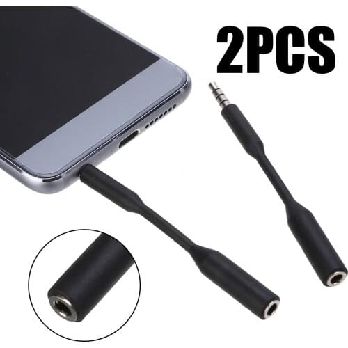 2pcs Newest 3.5mm Jack Male to Female Audio Stereo Connection Cord for Speaker Headphone Mic Audio Extension Cables Adapter