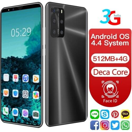 3G WCDMA 5.72" Screen Smartphone 512MB+4GB Dual Core Frant Back Camera Two Sim Face ID Fingerprint MTK6572 Android Google Play