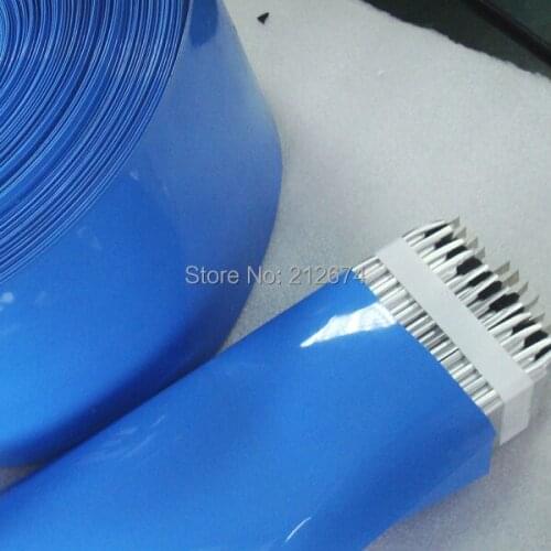 Free Shipping width 200mm lithium Battery PVC heat shrinkable tube W200mm blue PVC Heat Shrinkable Sleeve