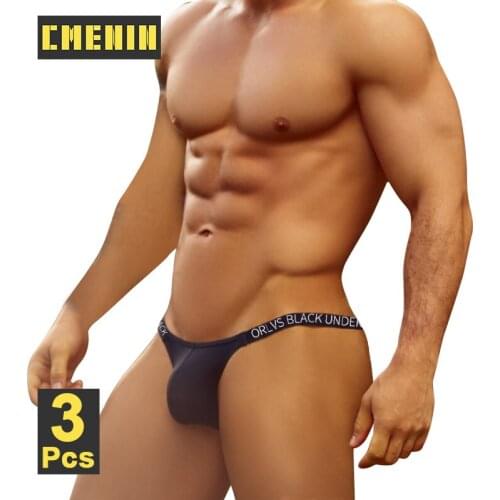 3Pcs Fashion Modal Gay Sexy Underwear Man Jockstrap Soft Calzoncillos Hombre Men Thong and G String Mens Panties Cueca OR6107
