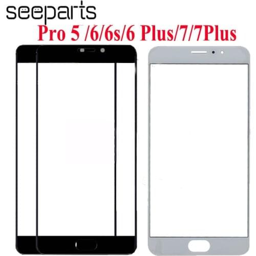 For Meizu Pro 5 Outer Glass Lens Meizu Pro 7 Plus Front Glass Meizu Pro 6 Plus Screen Panel Replacement Parts pro7 Front Glass