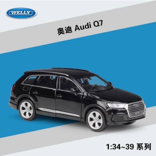 Welly 1:36 Audi Q7 Q3 Alloy Model Car Diecast Metal Pull-back Model Vehicles