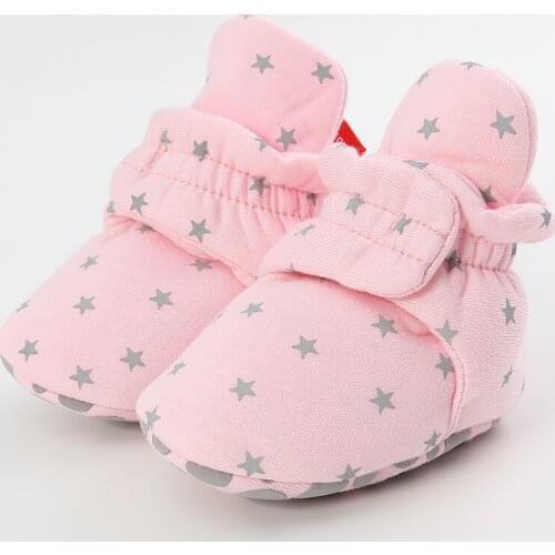 Winter Baby Boots Infant Girls Boys First Walkers Toddler Newborn Cute Star Print Shoes Super Keep Warm Booties Boot