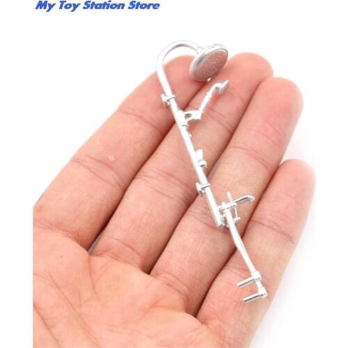 1:12 Miniature Bathroom Bath Shower Faucet Dollhouse Miniature Faucet Bathroom Accessories Dollhouse