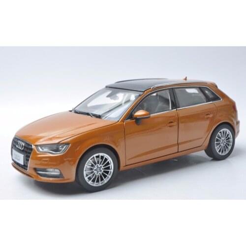 1:18 Diecast Model for Audi A3 Sportback Orange SUV Alloy Toy Car Miniature Collection Gift S3