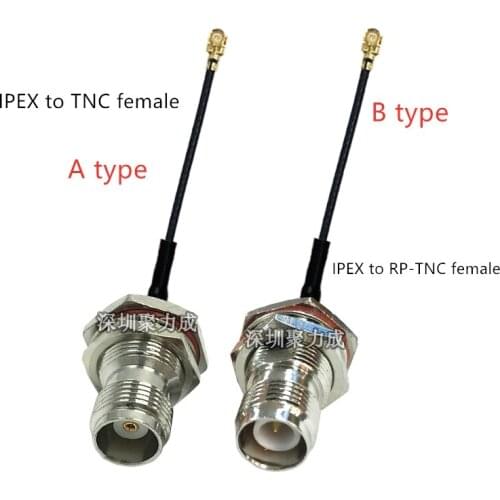 1pcs 15cm cable IPEX to TNC female RF coaxial cable RP-TNC female to IPEX extension cable RF1.37 IPEX to TNC adapter cable