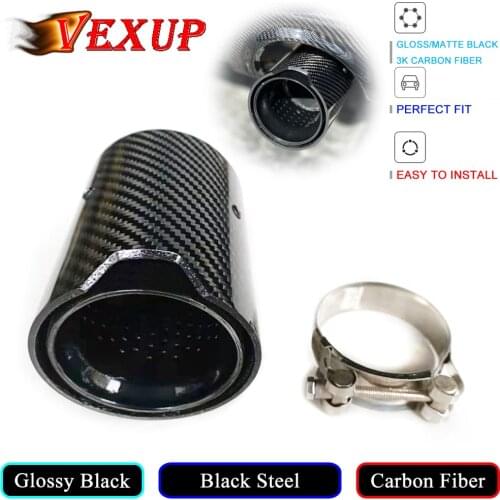 1 Piece Carbon Fiber Exhaust Tips for BMW M2 M3 M4 Muffler Tip F80 F82 F87 Exhaust Muffler Pipes Car Accessories