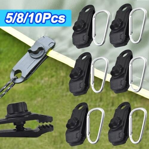 Z3 5/10 PCS Tarpaulin Clip Tent Canopy Clip Buckle Outdoor Wind Rope Clamps Reusable Awning Mountaineering Camping Accessories